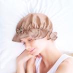ナイトキャップ シルク100% シルクシャイニー （ ヘアケア ヘアキャップ 天然素材 シルク 就寝用 睡眠用 帽子 ）