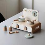 おもちゃ おうちごっこ ままごと キッチンセット 木製 KURUKURU COOKER Adnil LAND ( 木のおもちゃ キッチン 玩具 ミニキッチン 子供 おままごと 知育玩具 )