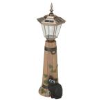 ガーデンオーナメント　ソーラーライト　猫　バーレル　大 （ オーナメント ガーデンライト エクステリア セトクラフト ）