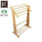 匠の逸品　最高級　日光杉　タオルハンガースタンド　Ｌ （ タオル掛け タオル 収納 ）