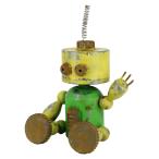 オーナメント ロボット 黄 （ 置物 オブジェ ガーデンオーナメント ）