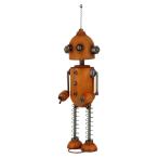 オーナメント ロボット オレンジ （ 置物 オブジェ ガーデンオーナメント ）