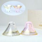 東洋佐々木ガラス 招福杯 富士山 冷酒杯揃え 金透き・金さくら G636-T73 木箱入り