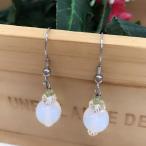 水晶ビーズ＆ロンデルオリジナルピア...