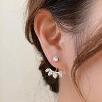 Yahoo! Yahoo!ショッピング(ヤフー ショッピング)【1500円均一】2WAY 銀針ピアス イヤーカフ★キュービック・ジルコニア ★レディース シルバー925　アレルギーフリー