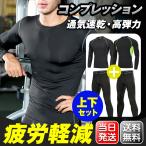 【新仕様発売 】コンプレッション インナー 冷感 ひんやり メンズ 長袖 抗菌 空調服 作業服 アンダーシャツ ロング タイツ 上下セット 消臭 吸水 吸汗 速乾