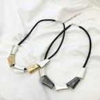 Yahoo! Yahoo!ショッピング(ヤフー ショッピング)《ROSELEAP》《ロゼリープ》ビッグパーツマットメタルネックレス AC053 ゴールド シルバー 大ぶり アクセント モード 大人 人気