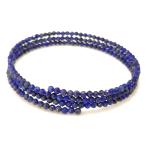 パワーストーンブレスレット ラピスラズリ 3連ブレスレット（形状記憶ワイヤー）