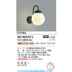 AU40255L ポーチ灯 玄関灯 防雨型ブラケット 黒色塗装 コイズミ照明