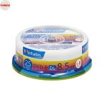 ショッピングdvd-r 三菱ケミカルメディア Verbatim 1回記録用 DVD-R DL DHR85HP25V1 (片面2層/2-8倍