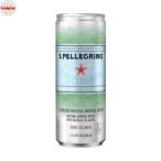 サンペレグリノ (S.PELLEGRINO) 炭酸水 缶 330ml [直輸入品] ×24本