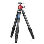 Leofoto ( レオフォト ) LQ-365C+LH-47 (RD) Mr.Qシリーズ 三脚赤色雲台セット