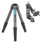 Leofoto (レオフォト) LS-365C+PG-1 カーボン三脚・ジンバル雲台セット/パイプ径36mm 5段 ミラーレス・一眼レフ用三脚