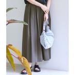 23区 【SLOW/一部店舗限定】UVカット/撥水/接触冷感 ナイロンタスランタフタ スカート （グレー系）