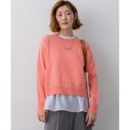 23区 コットンギマ クルーネック ニット （ピンク系）