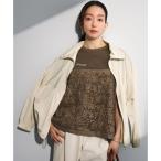 23区 リボンエンブロイダリー キャミソール （ブラウン系）