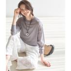 23区 【SLOW/一部店舗限定】シアー プルオーバー ニット （ライトグレー系）