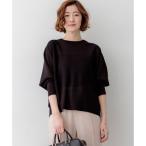 23区 【一部先行予約】シャイニーシアー ドルマン ニット （ダークブラウン系）