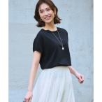 23区 【見上愛さん着用】レーヨンポリエステルストレッチ プルオーバー ニット （ネイビー系）