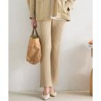 23 район ( большой размер ) [SLOW/ часть магазин ограничение ] отверстие ga- men to ребра вязаный брюки ( оттенок бежевого )