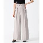 ショッピングドゥ トランテアン ソン ドゥ モード 31 Sons de mode 2025春夏新作 ベルト付きカラーワイドパンツ （L.GREY）