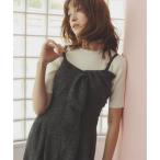 トランテアン ソン ドゥ モード 31 Sons de mode 2025秋冬新作 リボンモチーフコンビネゾン TT537410 （BLACK）