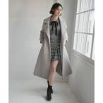 ショッピングドゥ トランテアン ソン ドゥ モード 31 Sons de mode 2025秋冬新作 スタンドカラーロングコート TT548605 （GREIGE）