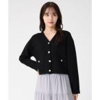 ショッピングドゥ トランテアン ソン ドゥ モード 31 Sons de mode 2025秋冬新作 金ボタンVネックカーディガン TT548405 （BLACK）