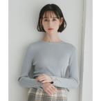 ショッピングドゥ トランテアン ソン ドゥ モード 31 Sons de mode 2025秋冬新作 袖スリットボタンリブニット TT548311 （L.BLUE）