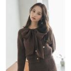 トランテアン ソン ドゥ モード 31 Sons de mode 2025秋冬新作 シャギーカーデ×ミニスカセットアップ TT547411 （BROW