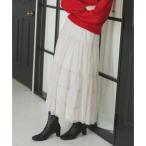 ショッピングドゥ トランテアン ソン ドゥ モード 31 Sons de mode 2025秋冬新作 チュールラメティアードスカート TT547211 （BEIGE）