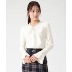 ショッピングドゥ トランテアン ソン ドゥ モード 31 Sons de mode 2025秋冬新作 シアーボウタイリブニット TT548319 （OFF-WHITE）