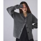 アダム エ ロペ ADAM ET ROPE' イタリアンウールフーディーカーディガン （グレー（07））