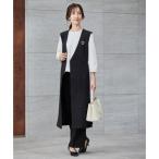 アー・ヴェ・ヴェ a.v.v ダブルクロスロングジレワンピース （ブラック）