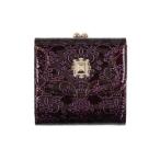 アナスイ ANNA SUI ルーミー 口金二つ折り財布 （パープル）