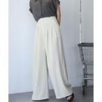  Anne pi Roo laAmpirula two tuck в тонкую полоску широкий flare pants ( белый )