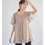 ショッピング冷感 インナー 【接触冷感】インナー付シフォンタックチュニック