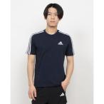 アディダス adidas メンズ 半袖Tシャツ エッセンシャルズ 3ストライプス 半袖Tシャツ GL3734 (ネイビー)