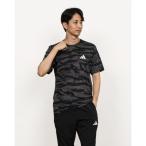 アディダス adidas メンズ 半袖機能Tシャツ トレイン エッセンシャルズ カモ AOP 半袖Tシャツ JN5954 (ブラック)
