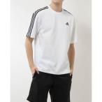 アディダス adidas メンズ 半袖Tシャツ M ESS+ 3ST Tシャツ JF3946 (ホワイト)