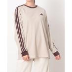 ショッピングadidas tシャツ アディダス adidas レディース 長袖Tシャツ ワッフル スリーストライプス オーバーサイズフィット ロングスリーブTシャツ KE7552 （ワン