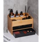 アイモハ aimoha 木製3段メイク/小物/筆記用具なんでも収納ボックス （ブラック）