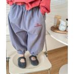 ショッピング韓国子供服 アイモハ aimoha 【aimohaーKIDSー】韓国子供服 ワンポイント刺繍入りバルーンパンツ （ブルー）