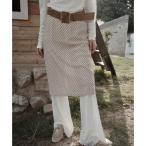  I mo - aimoha [moyo] Layered способ широкий flare pants ( свет бежевый )