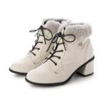 ショッピングアルジー アルジー algy ブーツ キッズ レースアップヒールブーツ 5329 2024秋冬 ファーブーツ 厚底 (グレー) （グレー）