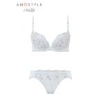 アモスタイル バイ トリンプ AMOSTYLE BY Triumph マーブルアモスタイルステッチ チャーミングラマースリムライン ブラ&ショーツ E