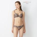 アモスタイル バイ トリンプ AMOSTYLE BY Triumph チャーミングラマー ブラ&ショーツセット ラインアートステッチ 1410 A-D