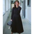 ANY SIS ノーブルプリーツ ワンピース （ネイビー）