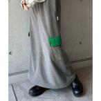 ショッピングアンドミー アンドミー andme フリース 2way カーゴ ロング スカート （グレー杢）