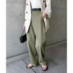 ショッピングアンドミー アンドミー andme ダブルクロス カーブ パンツ （セージグリーン）